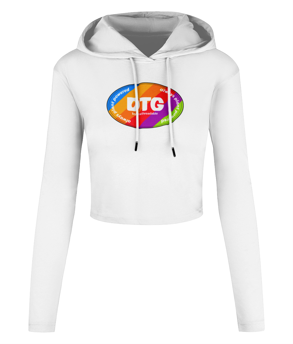 Women's Cropped Hooded T-shirt