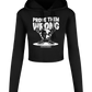 Women's Cropped Hooded T-shirt